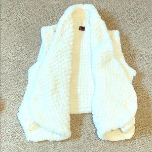 Faux fur Cream vest